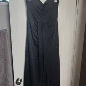 Elegant Black Strapless Dress